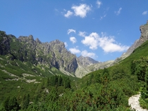 Slovakia High Tatras route to Tryho chalet 