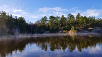 Smoke on the water French river ON Canada AM 