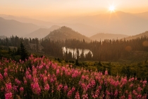 Smoky Sunrise in the North Cascades 
