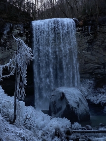 Snow and ice in Georgia A Christmas miracle Cloudland Canyon State Park GA  x  