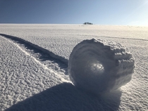 Snow Rollers in Wiltshire Brian Bayliss 