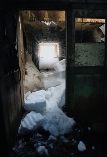 Snowed in Shaft of a mine in Colorado 
