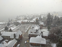 Snowing in Bariloche Argentina