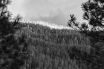 Snowy ridgeline between Stevens Pass and Leavenworth 