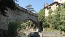 So-called Roman Bridge in Merano Italy - actually an aqueduct and not roman at all px  px OC