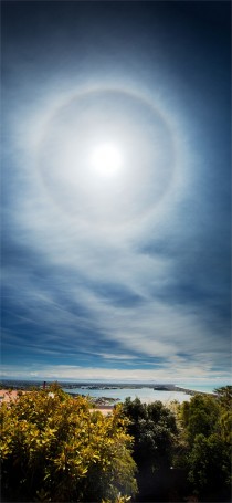 Solar Halo over Christchurch New Zealand 