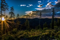 Solstice Sunset - Bitterroot Mountains Montana 
