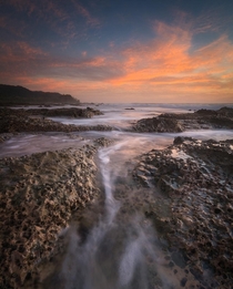 Some decent light at the tide pools during sunset Mal Pais Costa Rica 