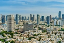 Somehow random placement of high buildings works for Tel Aviv