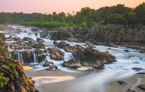 Something different than the usual EarthPorn fare Great Falls of the Potomac  miles outside of Washington DC 