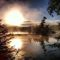 Sometimes getting up at am can be worth it - taken on my phone somewhere near Aubrey Falls and Massissagi Prov Park ONCA 