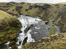 Somewhere above Skogafoss Iceland I think I left planet earth so Im not sure it qualifies but here it is anyways x