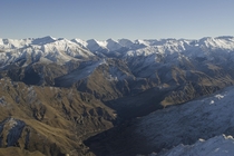 Southern Alps behind Queenstown New Zealand 