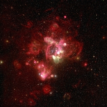 Southern part of the N H region of the Large Magellanic Cloud 