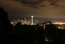 Space Needle and Seattle all Lit Up 