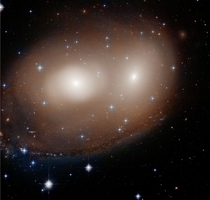 Space Pumpkin The colliding galaxies NGC  and NGC  