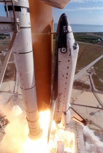 Space Shuttle Columbia lifting off on its final launch x