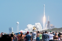 SpaceX Falcon  Lifts off from Pad A as seen for the first time ever from Playalinda Beach 