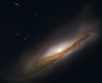 Spiral Galaxy NGC  Almost Sideways 