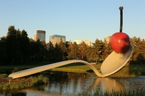 Spoonbridge and Cherry Minneapolis Sculpture Garden at the Walker Art Center 