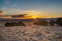 Spring Sunset on the San Luis Valley CO 