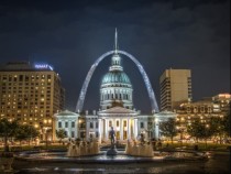 St Louis Missouri Old Courthouse and Arch 