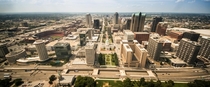 St Louis MO from the top of the Gateway Arch 