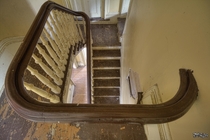 Staircase Inside an Abandoned Ontario Farm House 