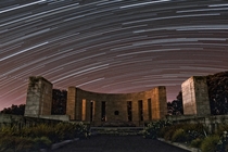Star Trails over Massey Memorial - Wellington NZ 