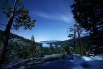 Stars over Eagle Falls  Emerald Bay Lake Tahoe the night before last 