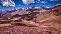 Stok Range from Matho La pass Ladakh India 