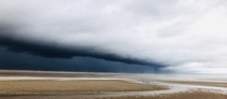 Storm Ciara blowing onshore Norfolk United Kingdom 