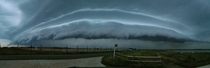 Storm front rolling over the UK last night