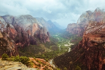 Storms over Zion National Park 