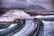 Stormy day on the Atlantic Road  xpost from rNorwayPics