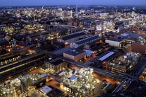 Straight out of SimCity - an industrial plant the size of a city BASF Ludwigshafen in Germany 