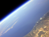 Stratospheric view of Greece and Earths horizon  by Konstantin