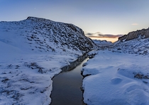 Stream by Hrunalaug springs Iceland 