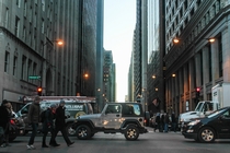 Street level view of Chicago Illinois 