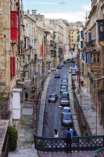 Streets of Valletta Malta Every corner another cathedral Every limestone wall dotted with color