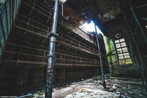 Stumbled upon an abandoned prison that was falling apart Taken by instagram flashinglights 