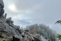 Sun Losing The Battle Against Snow Moving In Mt Si 
