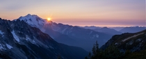 Sundown at Glacier Peak WA 