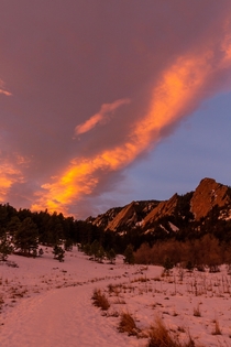 Sunrise at Chautauqua Park Boulder 