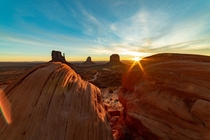 Sunrise at Monument Valley Utah 