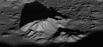 Sunrise at the Moons famous Tycho Crater This picture was shot by the Lunar Reconnaissance Orbiter near the craters central peak complex 