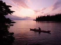 Sunrise in Isle Royale National Park 