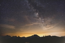 Sunrise Milky Way over Garibaldi Provincial Park BC  X  
