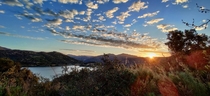 Sunrise on the lake - Dixon Lake - Escondido CA 