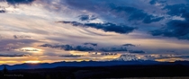 Sunrise over Mt Rainier this morning Washington State 